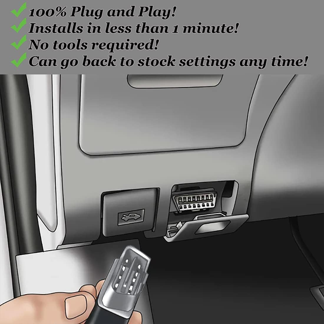 Performance Tuner Chip Power Tuning Programmer Pack of 2 G58317