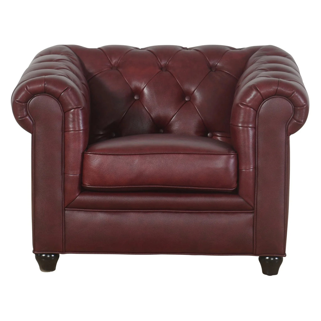 Leather Chesterfield Armchair Q3816