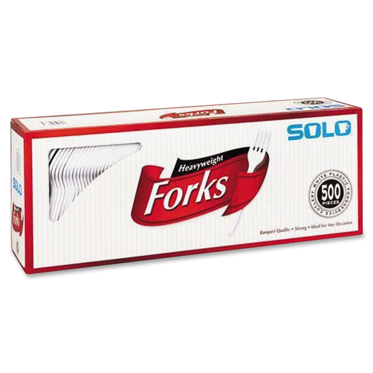 White Plastic Forks, 500 Ct E671