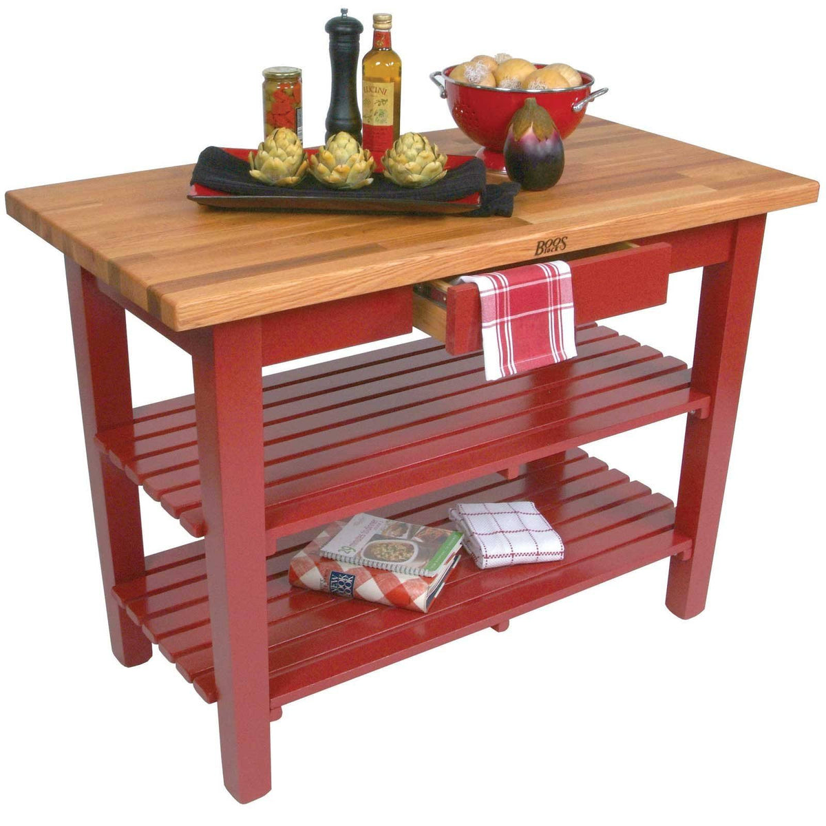 Oak Table Kitchen Island 48X30X1-1/2 K414