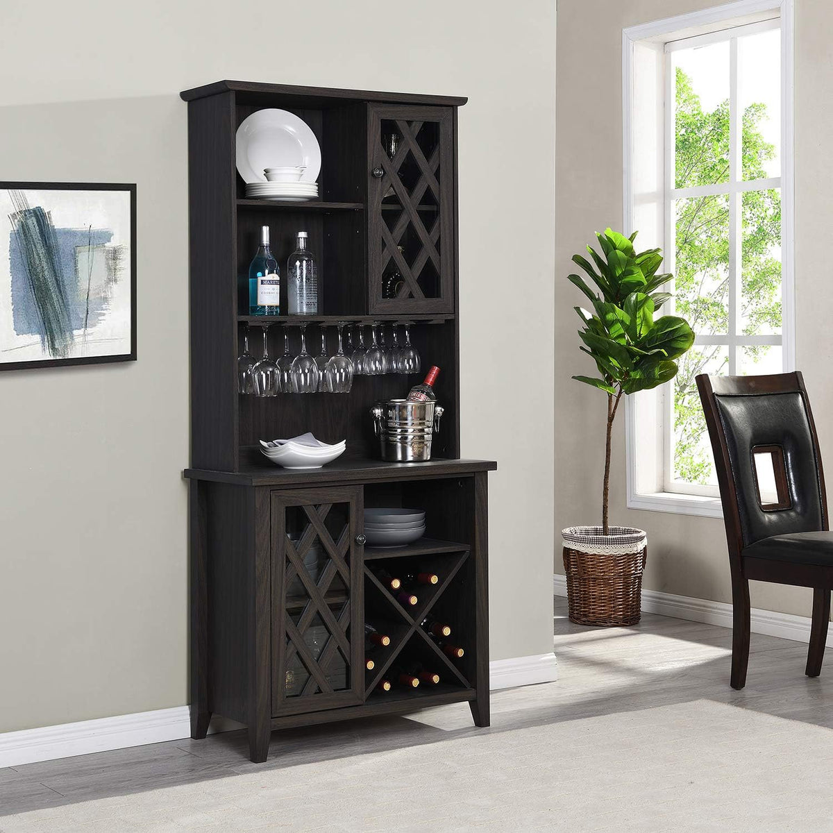 Grey Bar Cabinet K63802