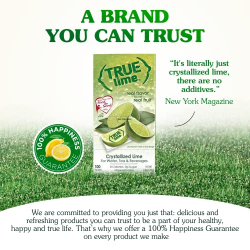 100 Packets Sugar Free Lime Water Flavoring Powder Packets L922