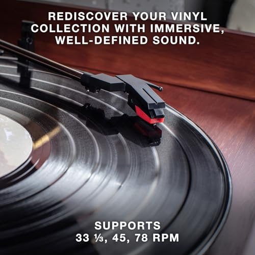 Natural 3-Speed Turntable with CD & Cassette Player, AM/FM Radio O3483