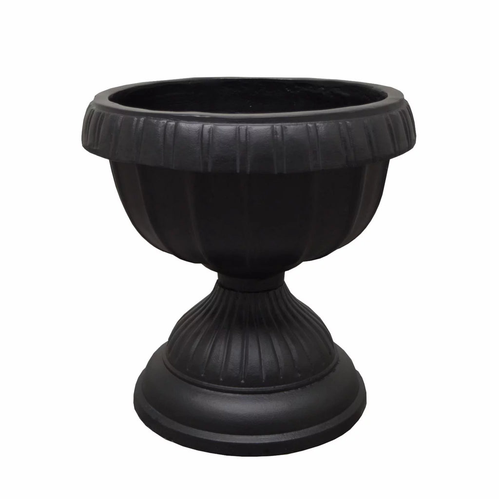 Round Cast Aluminum Bird Bath and Planter Vase Combo C98321