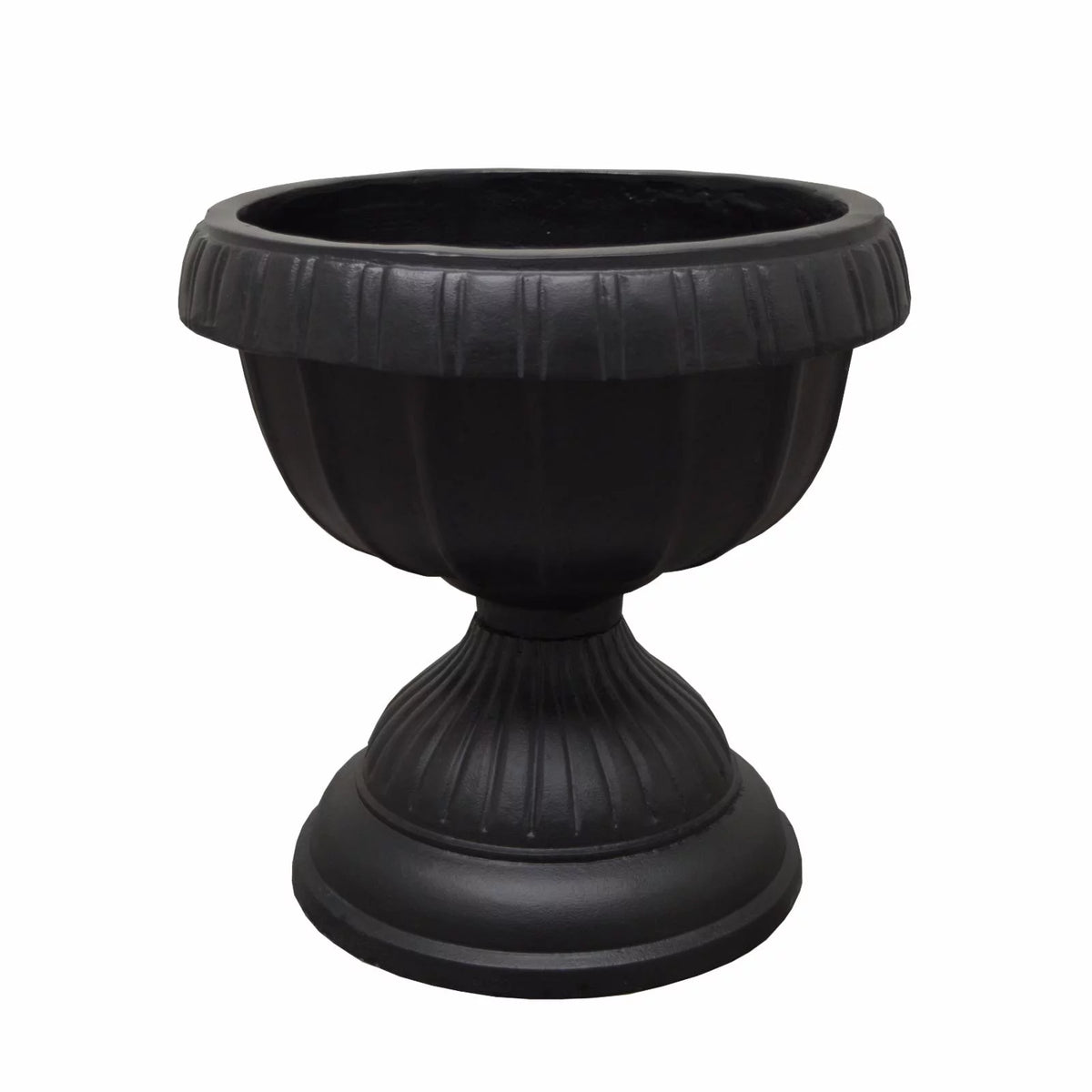 Round Cast Aluminum Bird Bath and Planter Vase Combo C98321