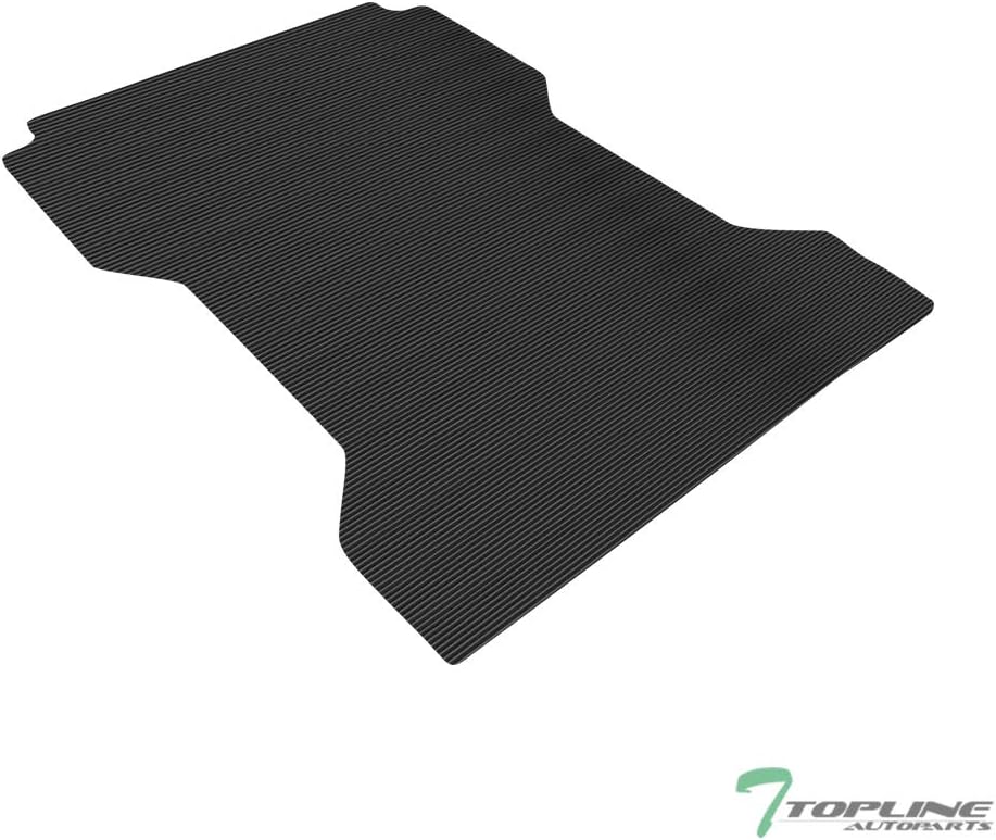 Black Rubber Horizontal Line Truck Bed Mat D382750