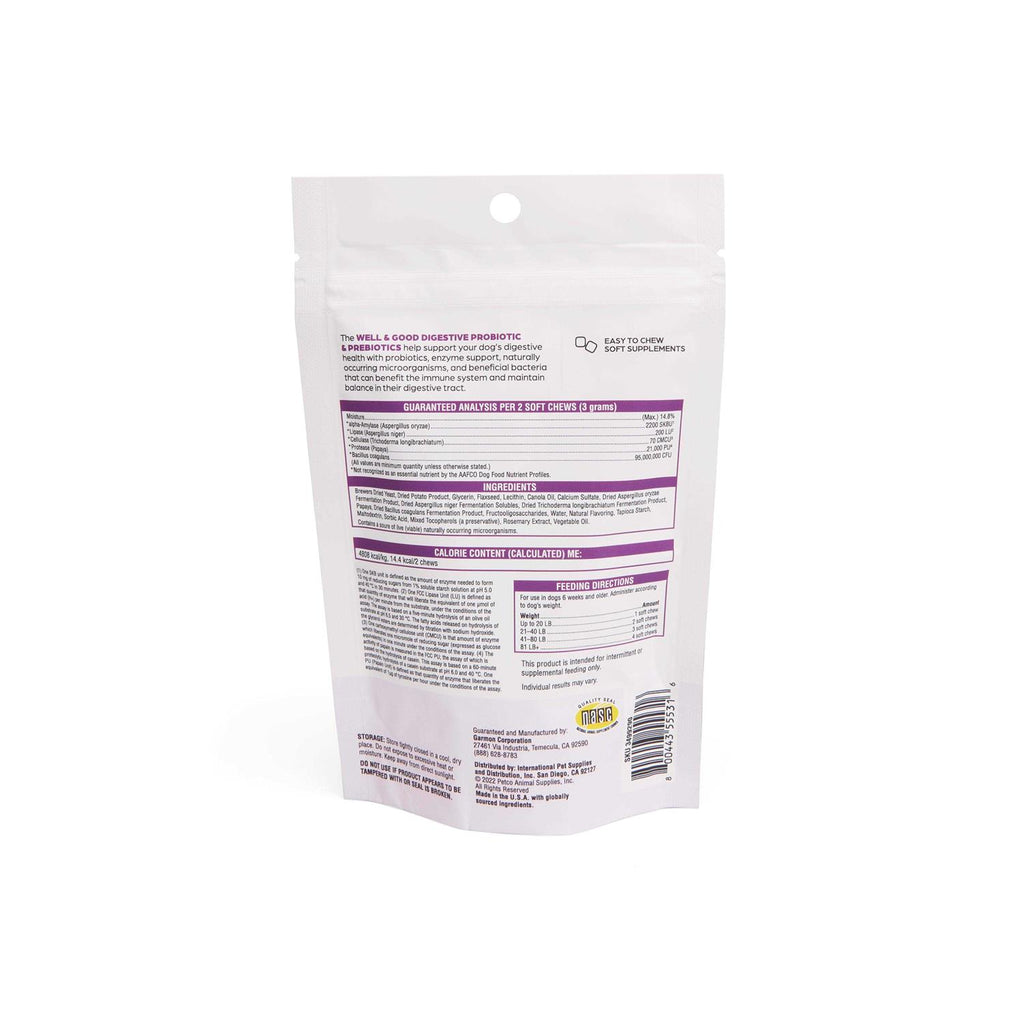 Digestive Enzymes with Probiotics Soft Dog Chews X560416