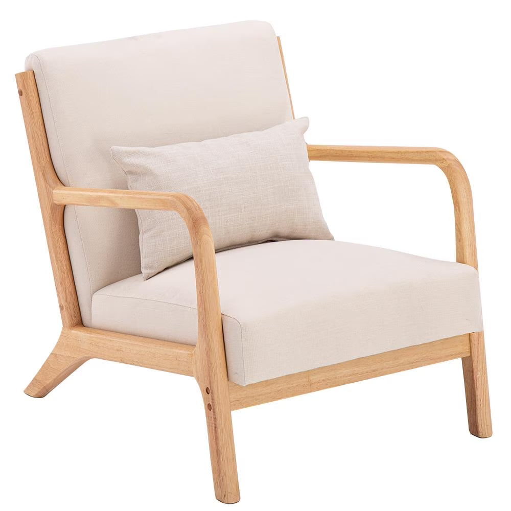 Beige Fabric Single Sofa S46162
