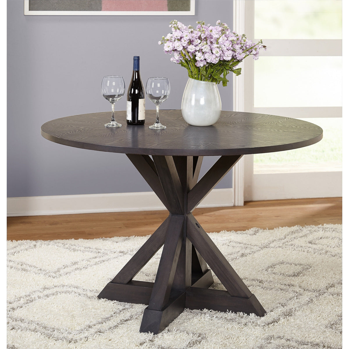 Dining Table Whitewash Grey Finish H104