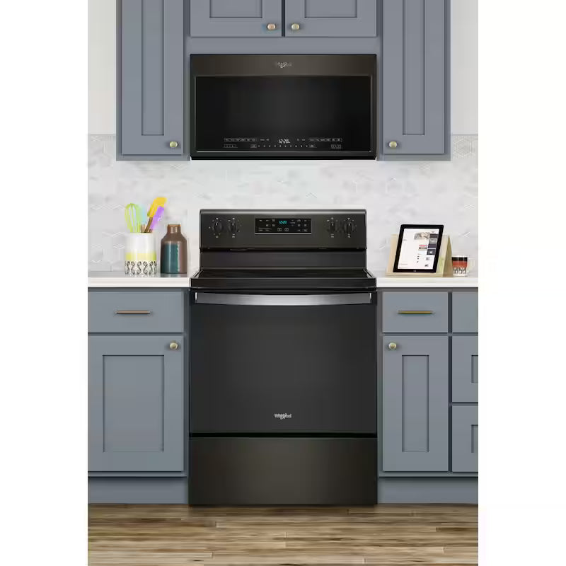 Black Stainless Electric Range with 5 Elements E459907