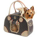 Fashion Pu Leather Dog Carrier Handbag Purse Cat Tote Bag R390