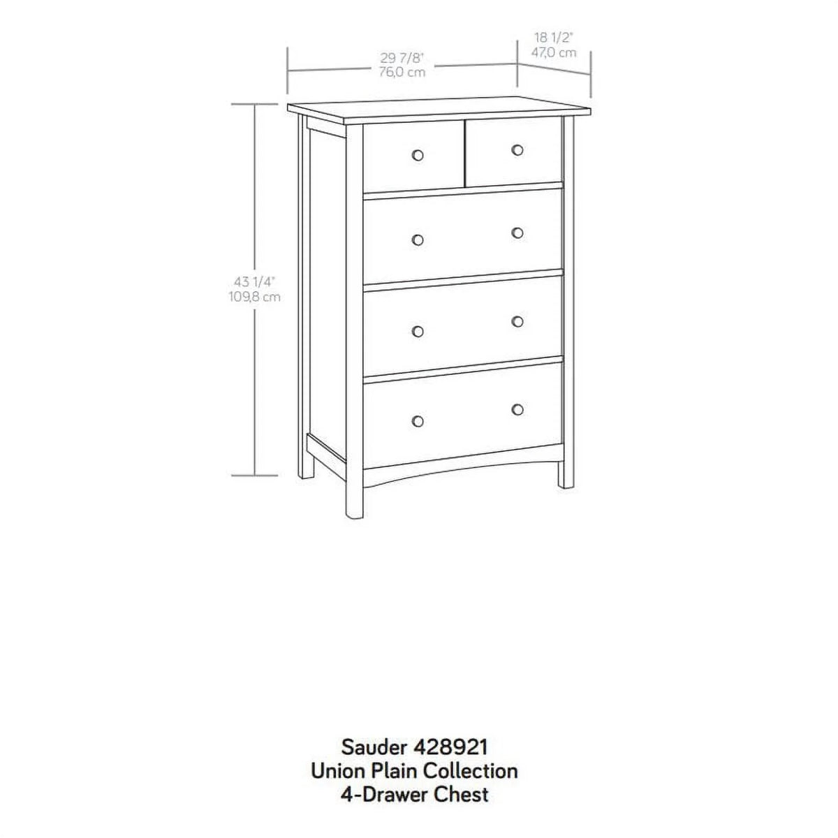 Engineered Wood 4-Drawer Bedroom Chest Y9944