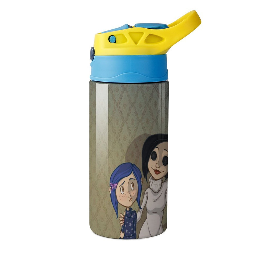 Insulated Stainless Steel Water Bottle with Straw U896061
