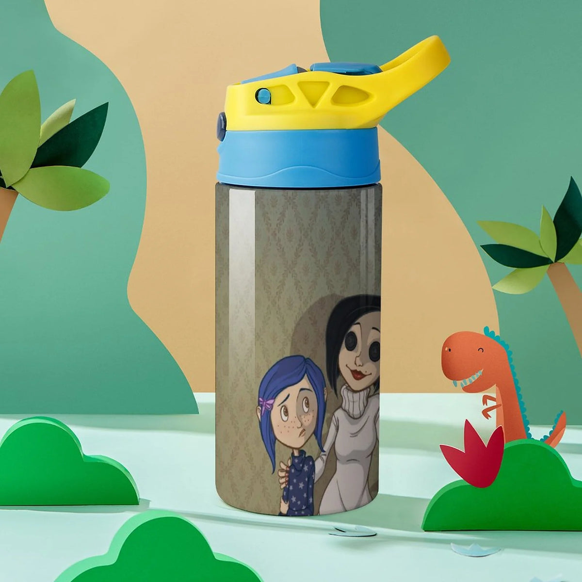 Insulated Stainless Steel Water Bottle with Straw U896061