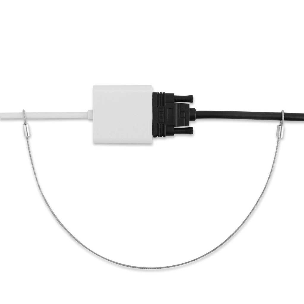 Cable Adapter Tether 20 Pack, 12 inch Universal Adjustable Security Wire Tether with Nylon Coating W40424