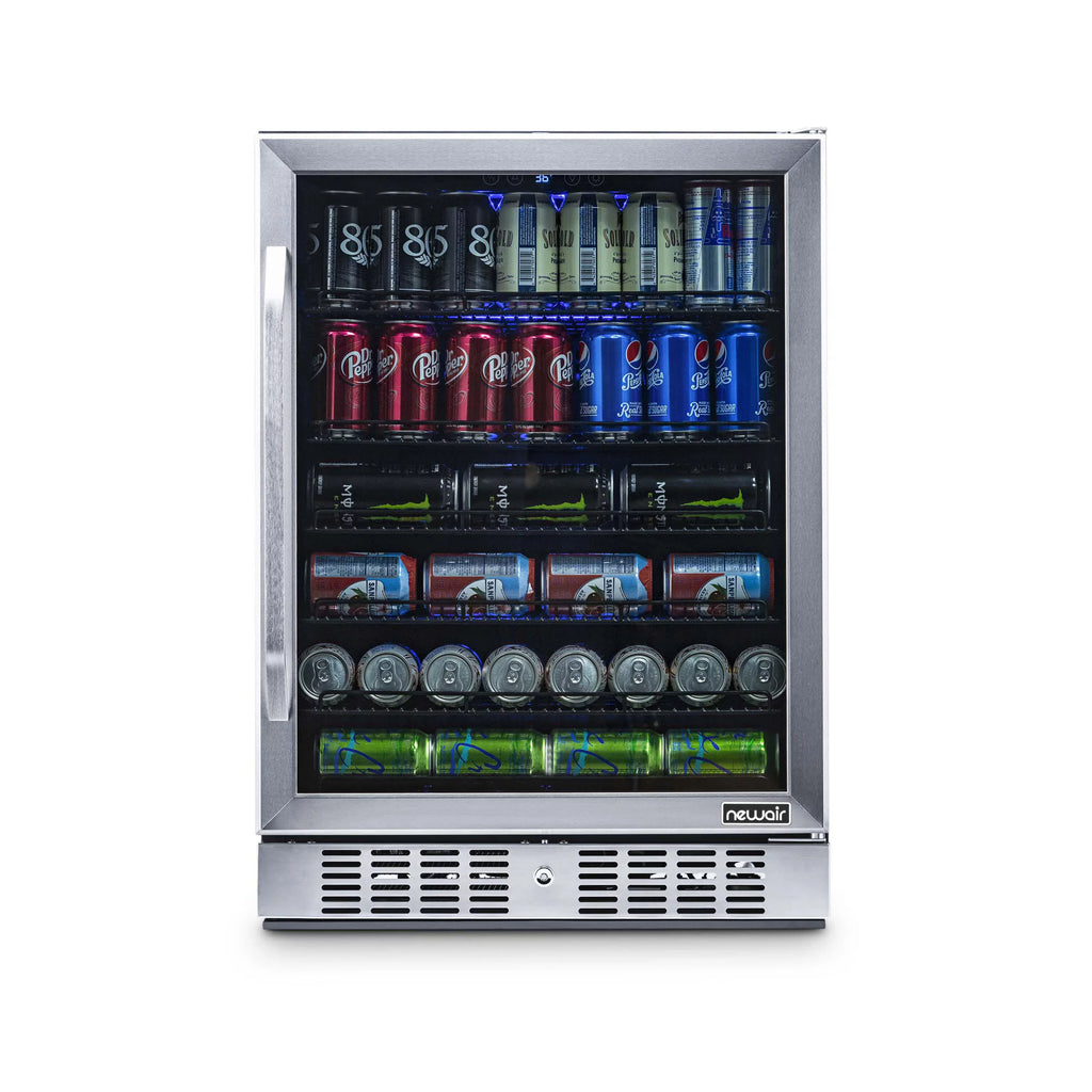 177 Can Stainless Steel Beverage Refrigerator L3545