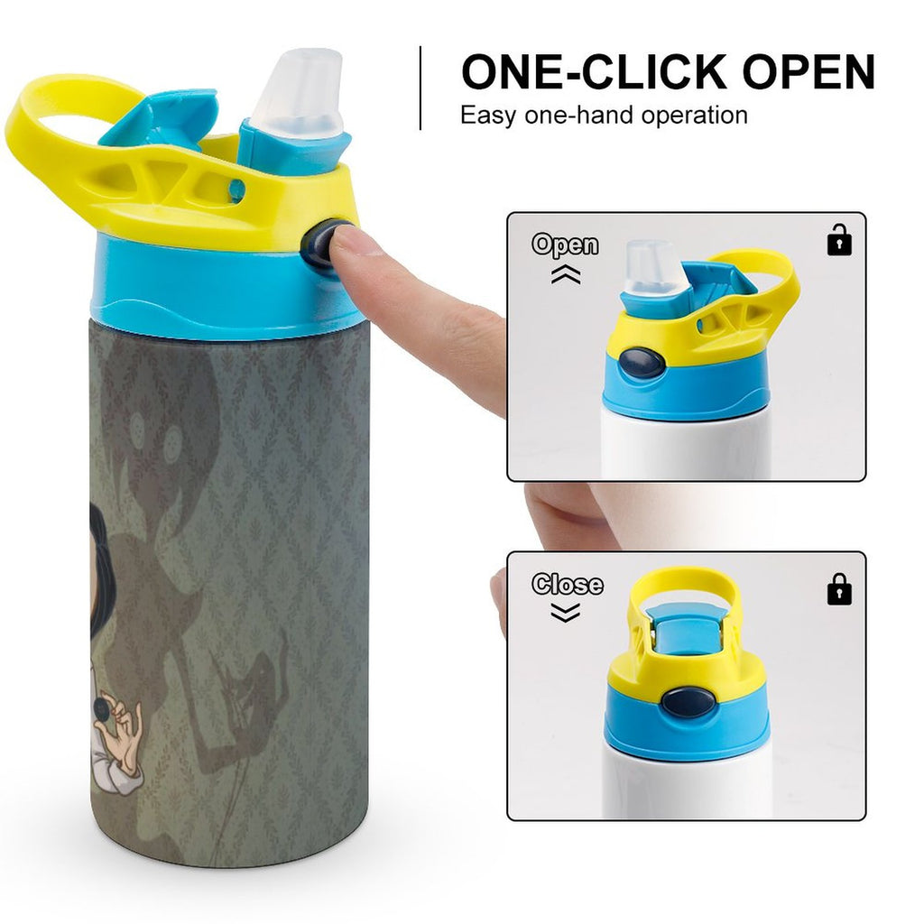 Insulated Stainless Steel Water Bottle with Straw U896061