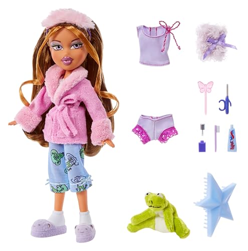 Fashion Doll with 2 Sets of Pajamas, Plush, and Accessories Y51734