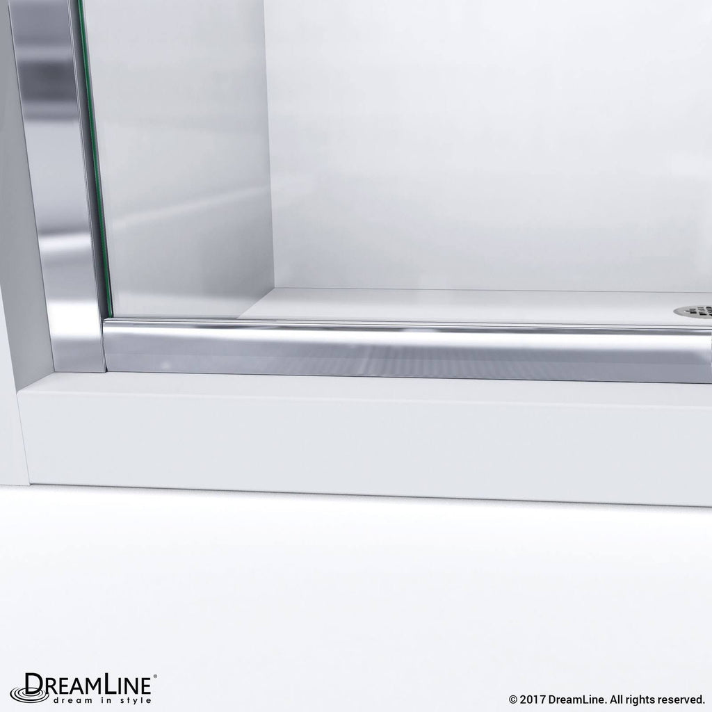 Clear Sliding Shower Door in Oil Rubbed Bronze Z883