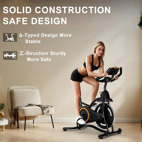 Adjustable Exercise Bike with Smartphone Mount O3594