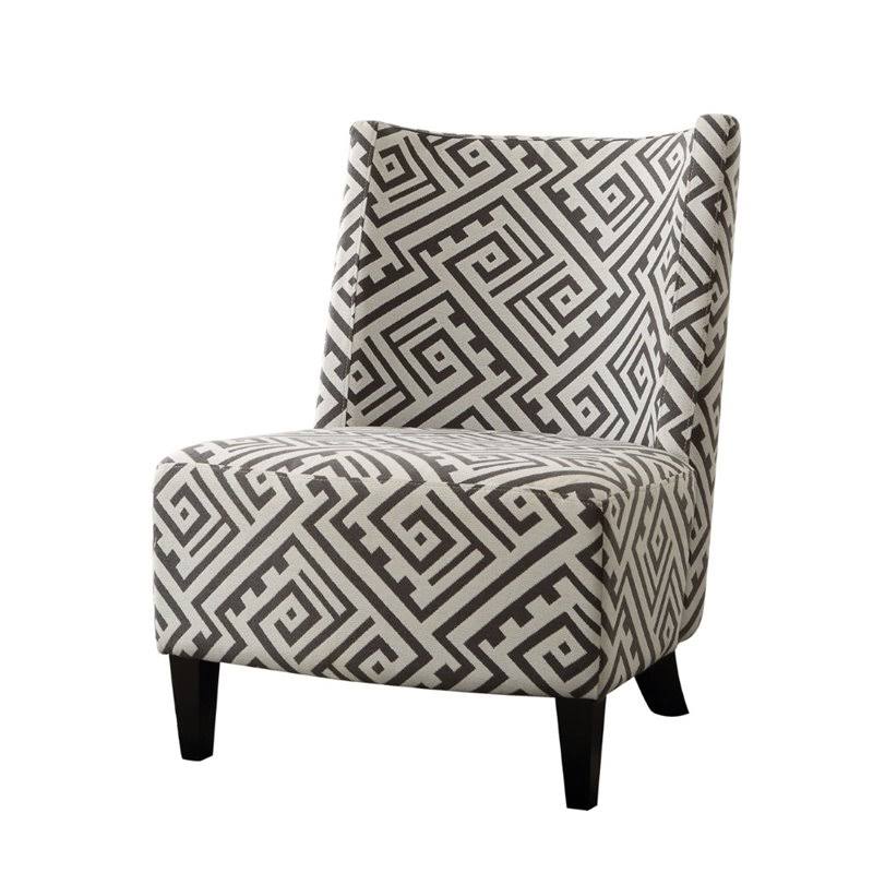 Black and White Accent Chair L3507