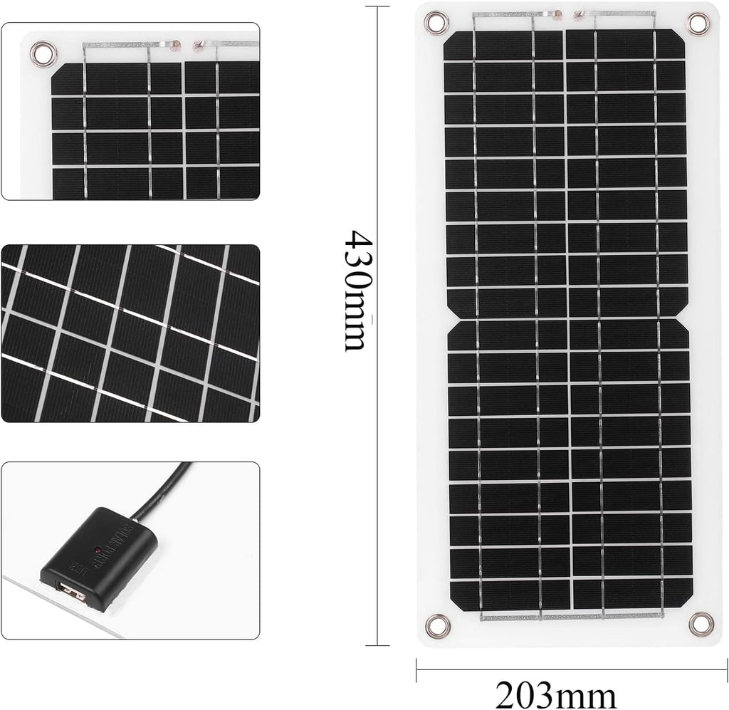 12 W Monocrystalline Solar Panel Kit with Controller Pack of 2 X868