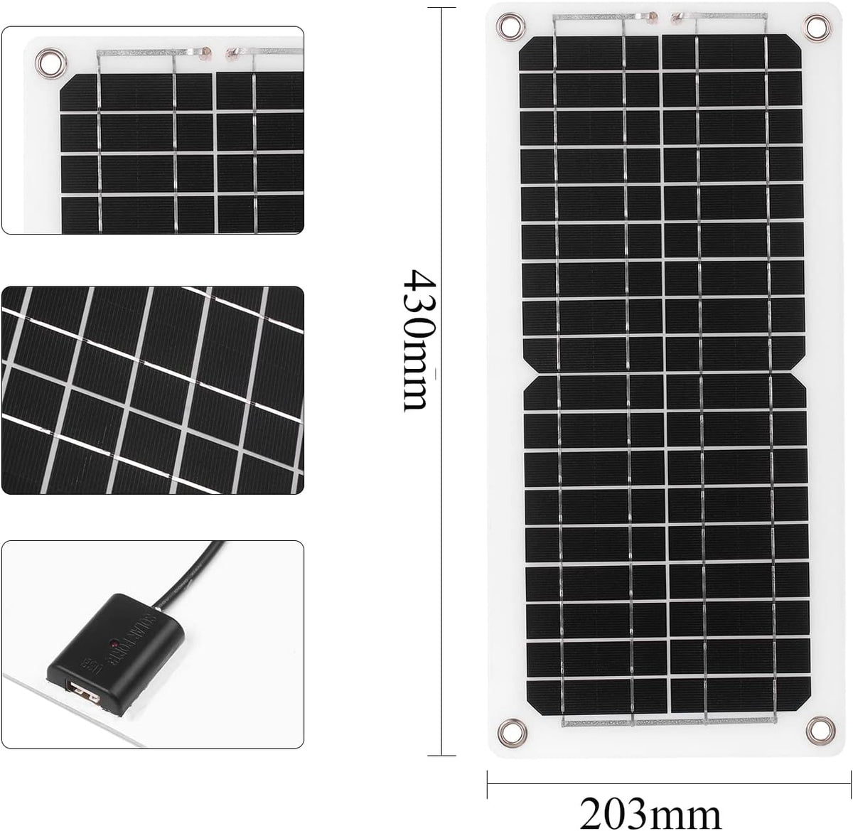 12 W Monocrystalline Solar Panel Kit with Controller Pack of 2 X868