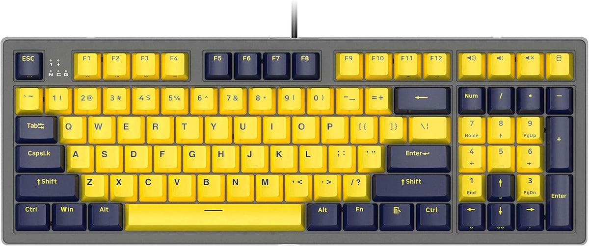 Lilac Mechanical Gaming Keyboard, Cherry Brown Switch, 96 Keys, PBT Keycaps, White Backlit B579197