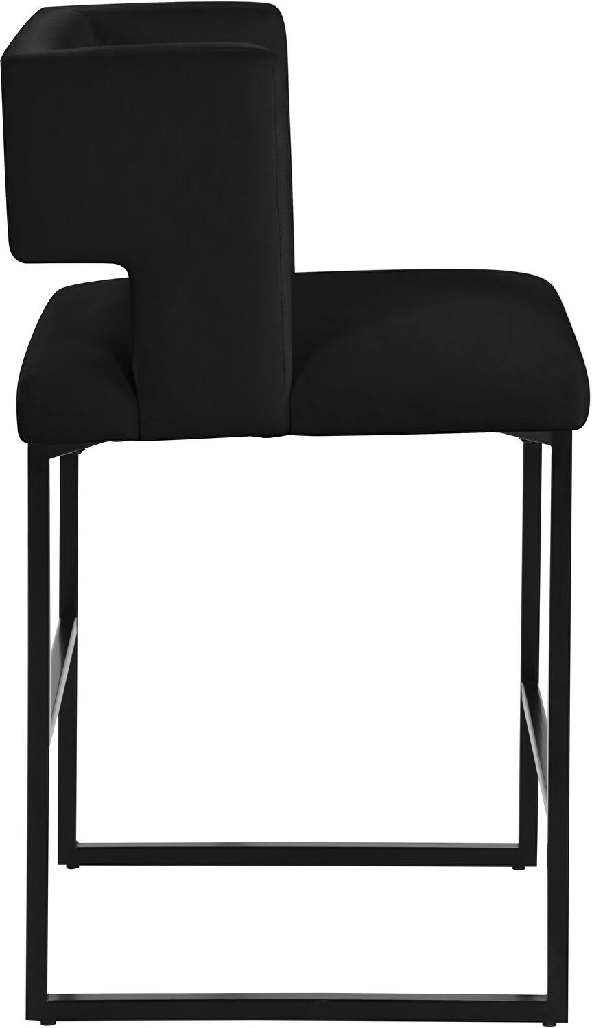 Black Velvet Counter Stool (Set of 2) R752381
