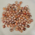 20 Pcs Mini Stripes Agate Heart Love Healing Palm Crystal Energy Stone 0.6 Inch J6752