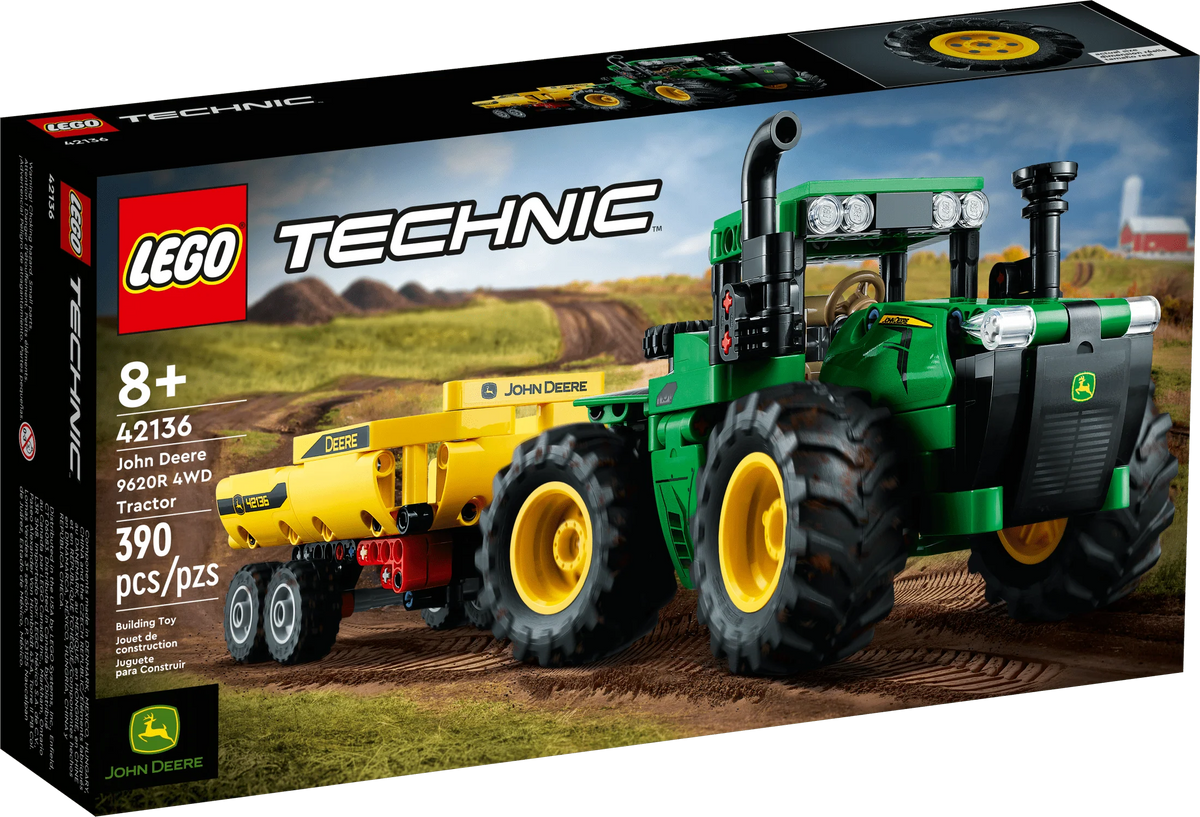 4WD Tractor Toy Building Toy with Trailer Y6656