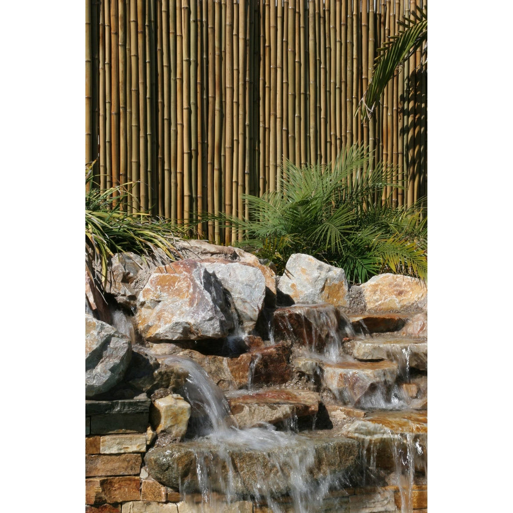 Black Rolled Bamboo Fence 6ft H x 8ft L O763