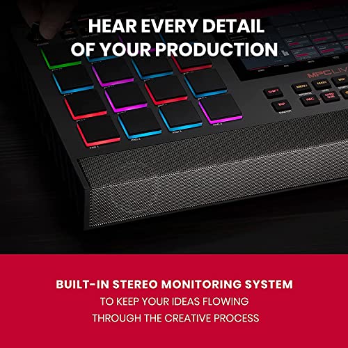 Battery Powered Drum Machine, Sampler and Beat Maker With Speakers, Drum Pads, Synth Engines and Touch Display V309