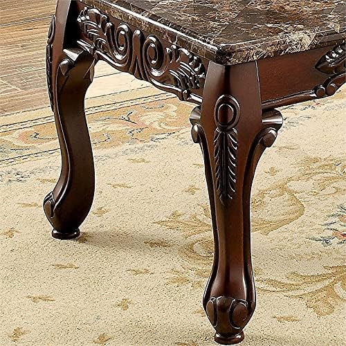 3-Piece Coffee Table Set in Dark Oak and Brown A745