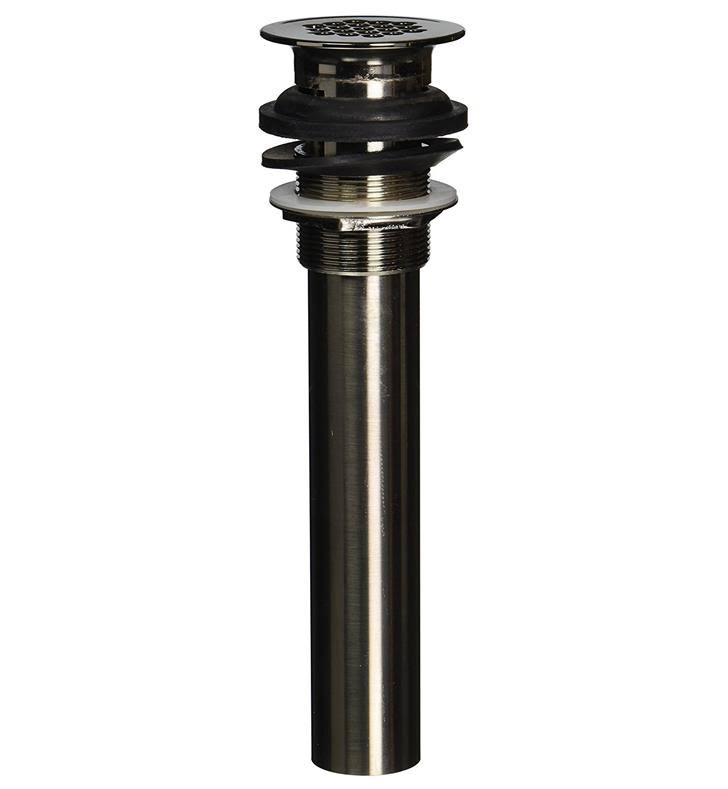 Pewter Grid Lavatory Drain with Overflow K81192