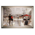 Framed Oil Painting Print on Wrapped Canvas D5072