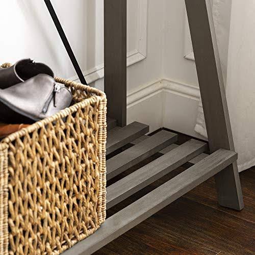 Grey Solid Wood Hall Tree C7826