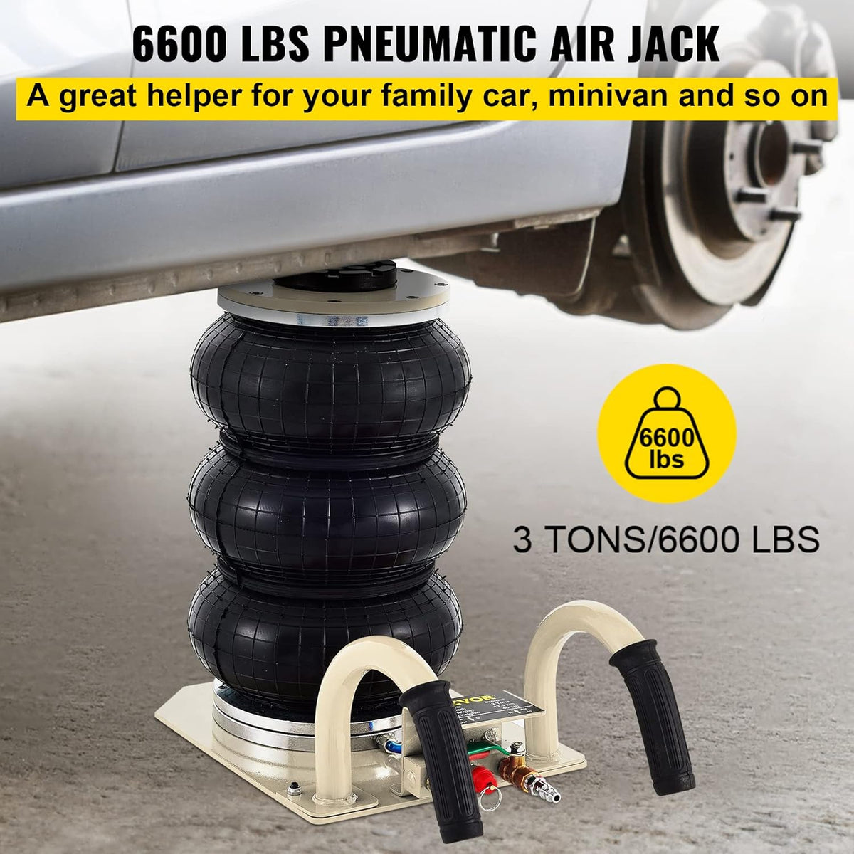 3 Ton Triple Bag Pneumatic Air Jack E274