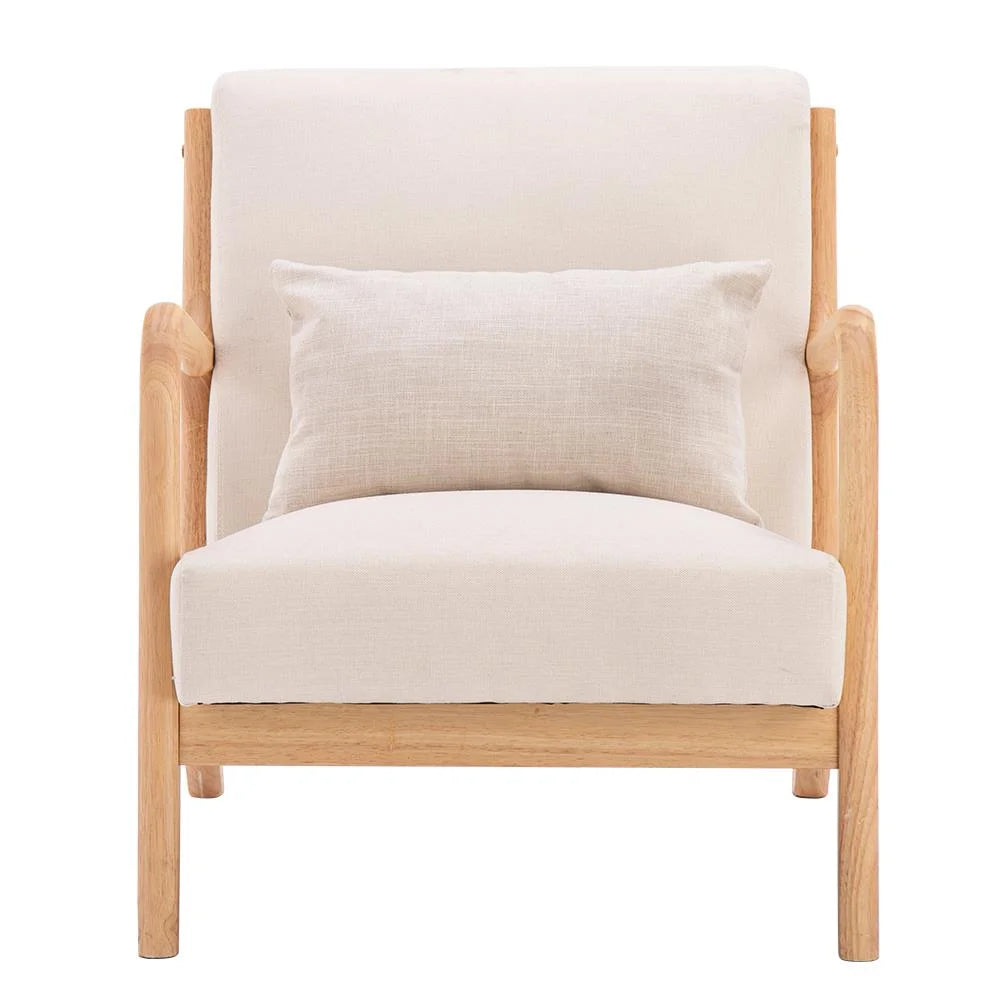 Beige Fabric Single Sofa S46162
