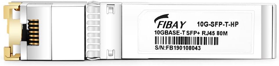 10GBase-T SFP+ to RJ45 Transceiver, 80m, Copper, Pack of 2 P96129