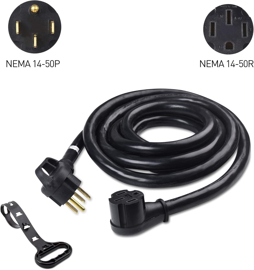 50 AMP RV Extension Cord 15 ft with Carry Strap K963