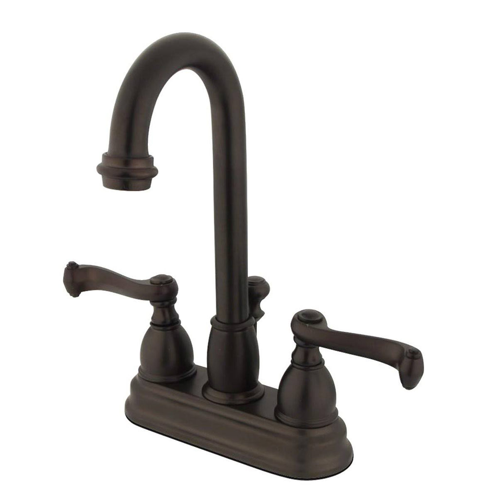 Centerset Bathroom Faucet Polished Brass D8770