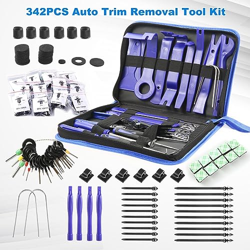 342 Pcs Trim Removal Tool Kit with Clip Plier I2209