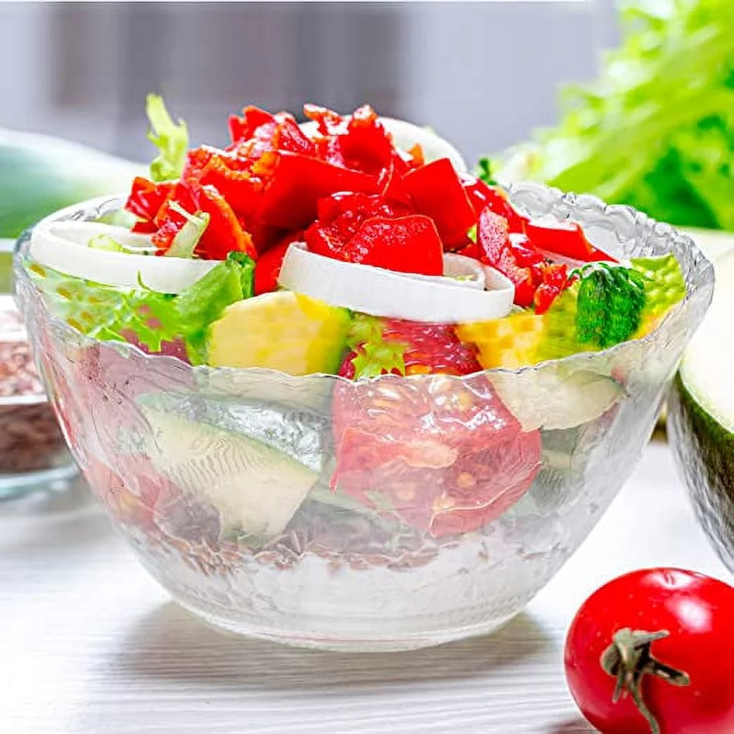 2 Gallon Clear Plastic Punch Bowl with Ladle T29878