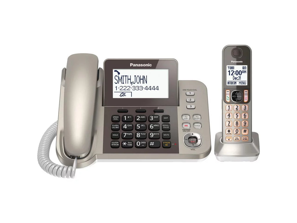 Silver Black Cordless Phone with Speakerphone Q282
