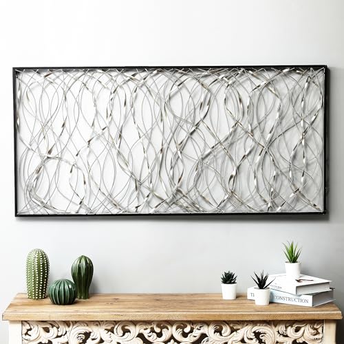 46" Black Metal Wall Art E662986