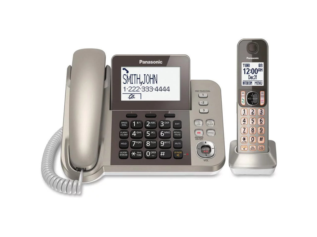 Silver Black Cordless Phone with Speakerphone Q282
