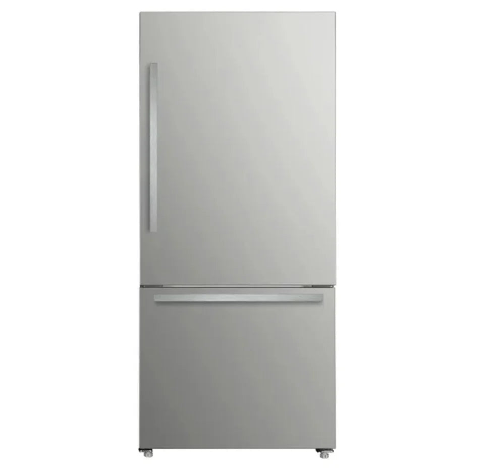 30 In. 18 Cu. Ft. Stainless Steel Bottom Mount Refrigerator W45461