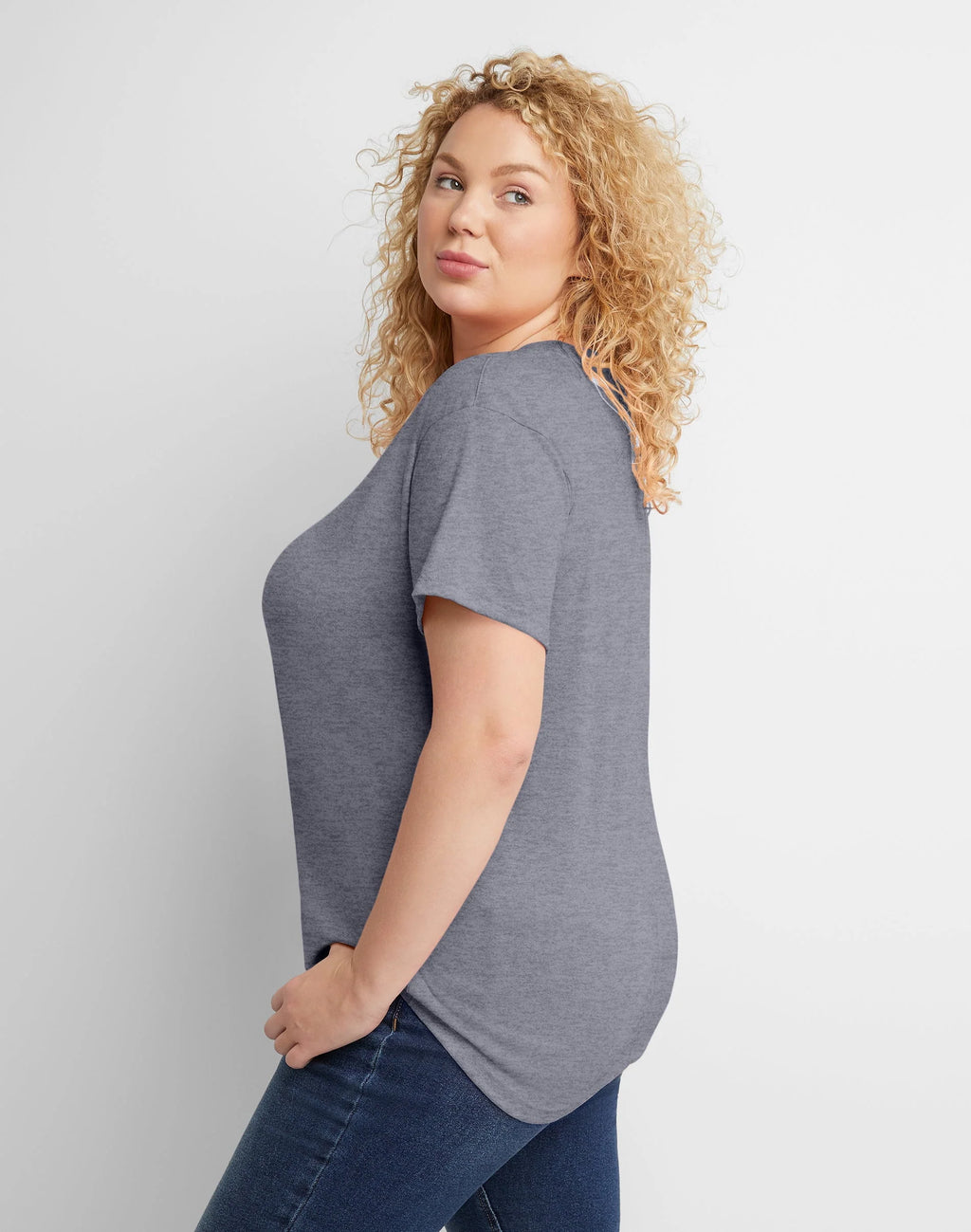 Women's Tri-Blend T-Shirt Relaxed Fit Plus Size B886