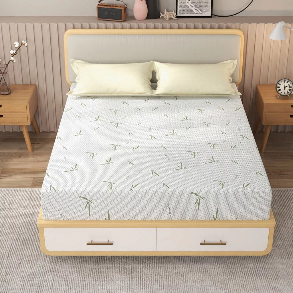 6 inch Green Tea Gel Memory Foam Mattress with Bamboo Knit Cover E16499